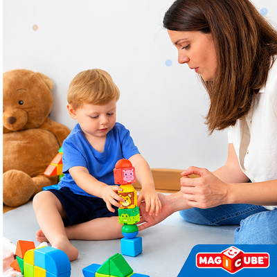 Magicube Magnetic Blocks STEM Building Toy Set MAGICUBE 16PCS SAFARI