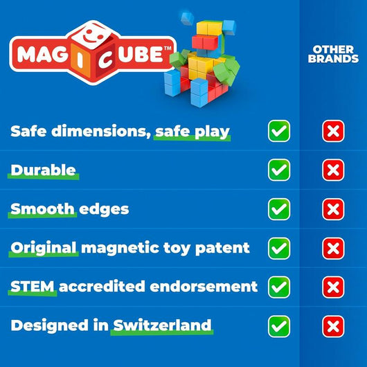 Magicube Magnetic Blocks STEM Building Toy Set MAGICUBE 16PCS SAFARI